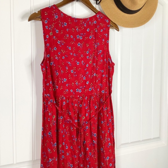 Vintage Sleeveless Floral Dress - Picture 9 of 10